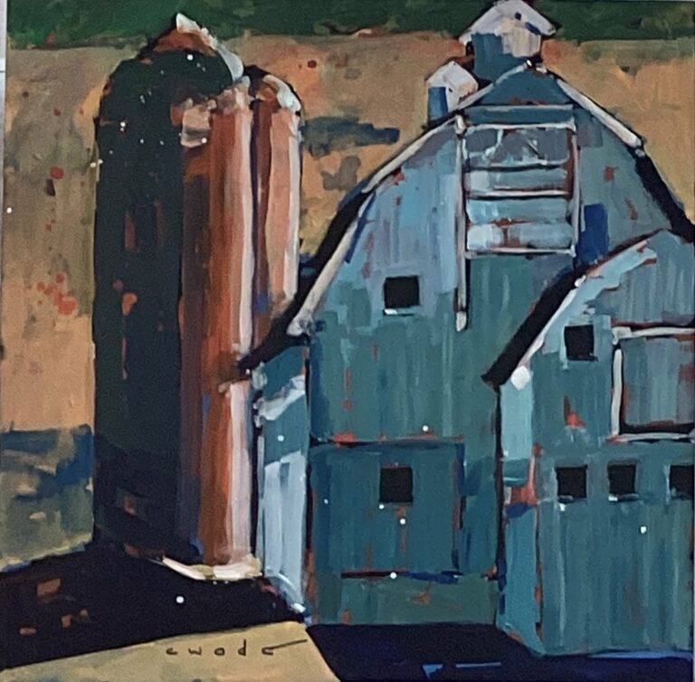 Backlight With Teal Shadows by Carol Wade