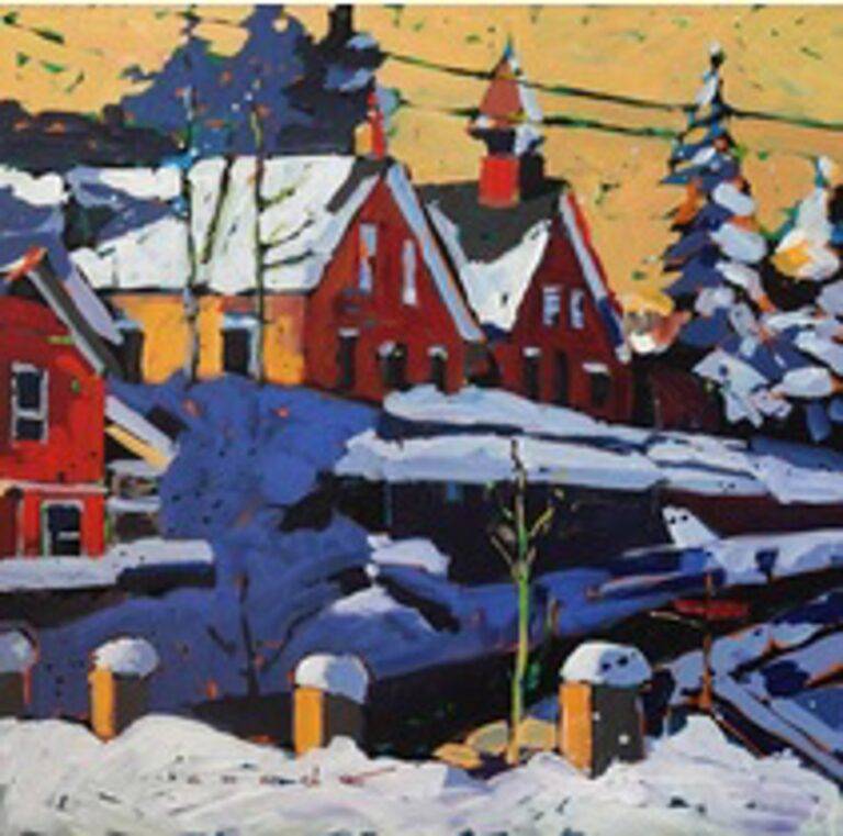 St. Mary's with Drifts by Carol Wade