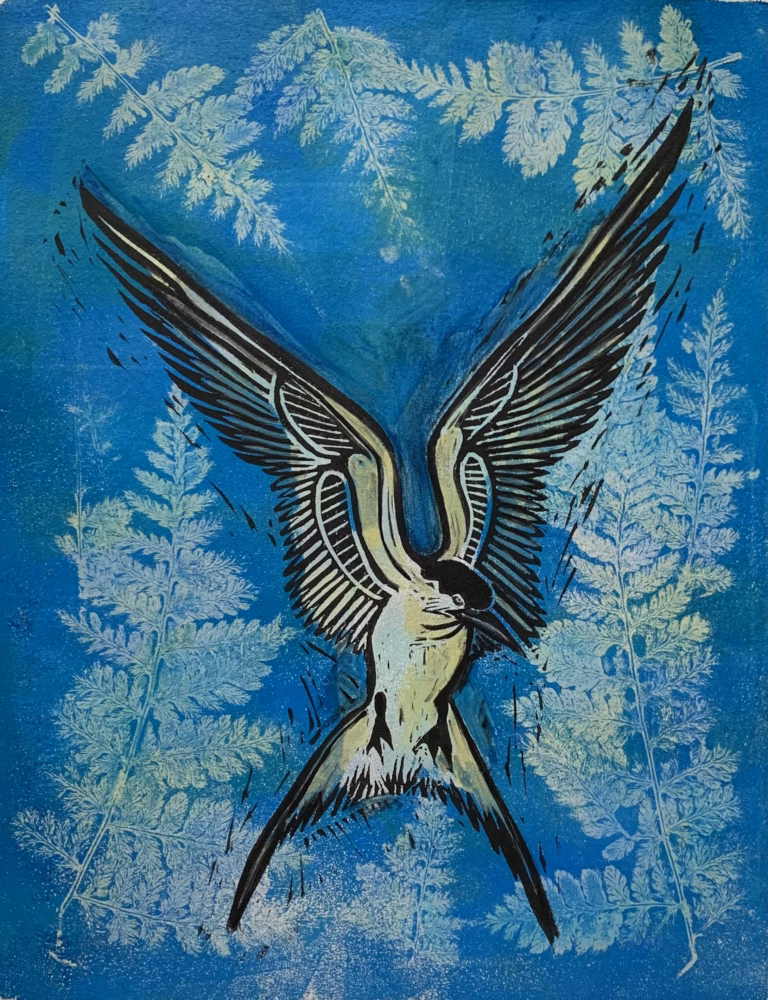 Tern And Ferns by Fumi Matsumoto