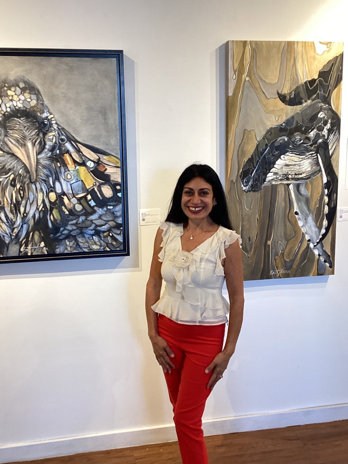 At the gallery