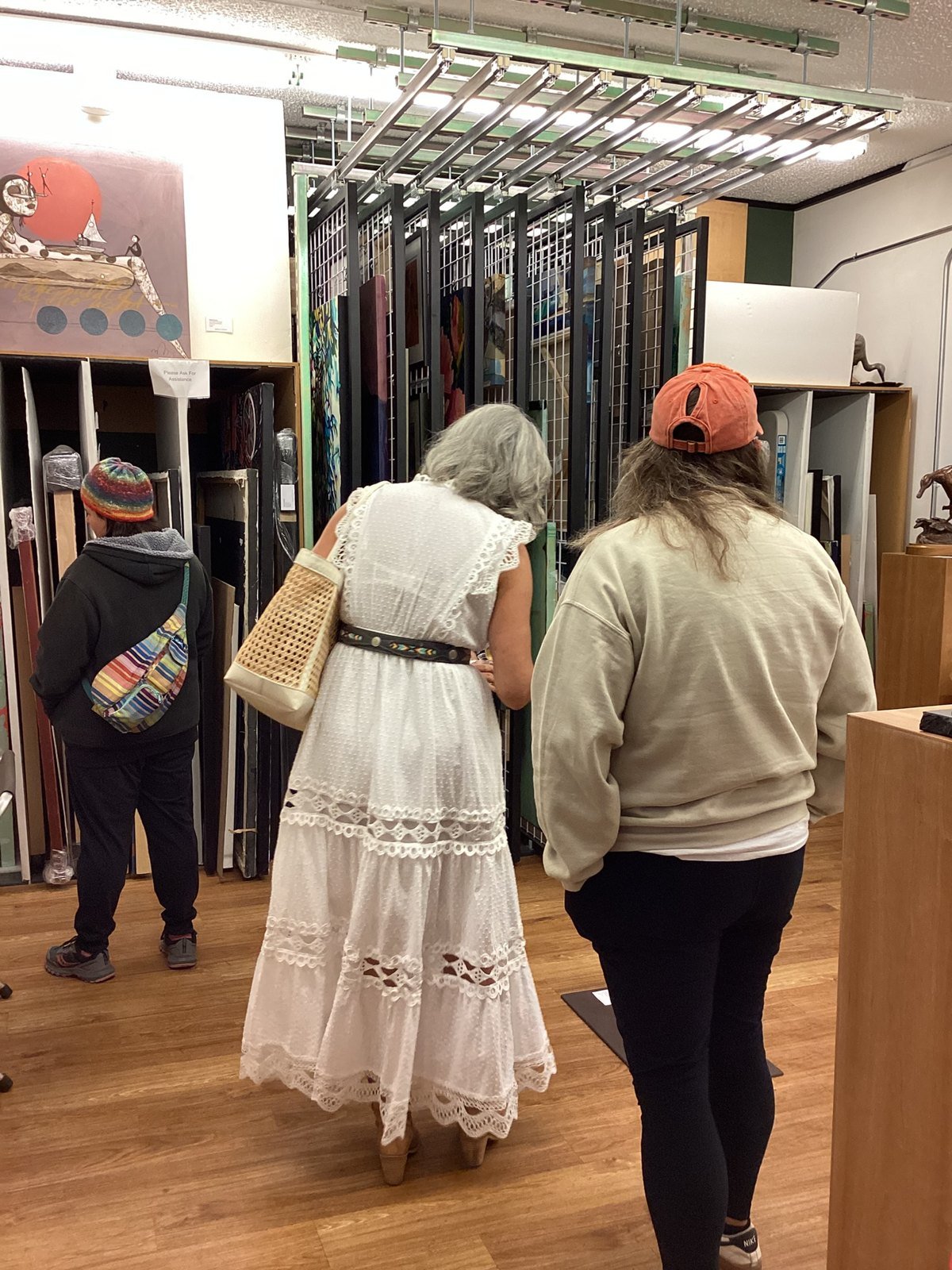 At the gallery