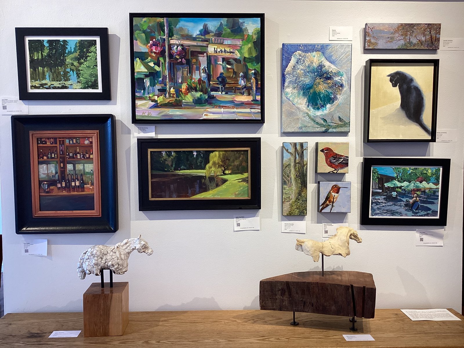 At the gallery