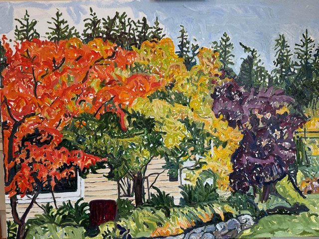 Autumn Trees by Paula Griff