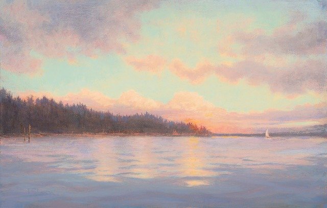 Cloud Reflections at Sea by Lolly Shera