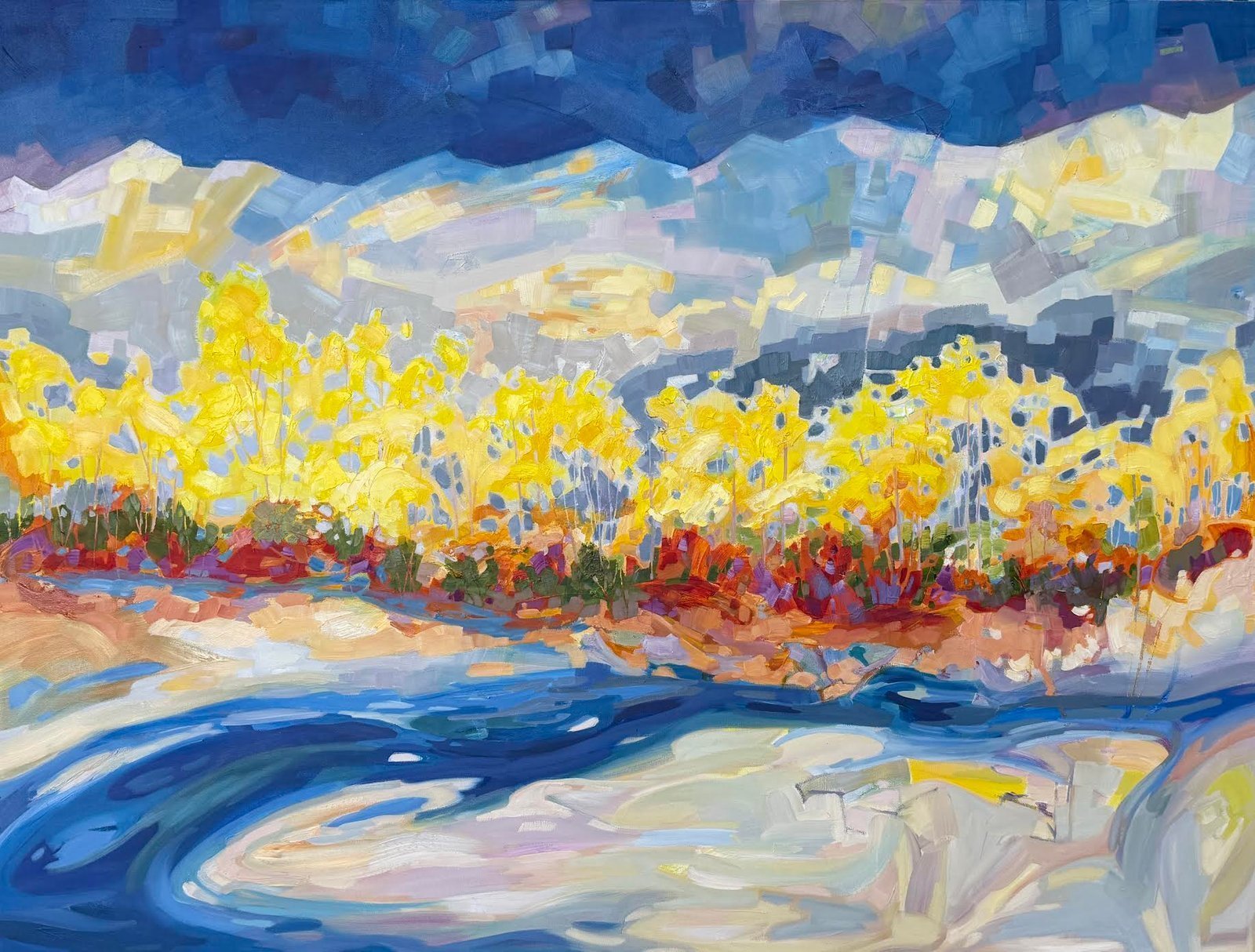 Color Along The Creek by Teresa Smith