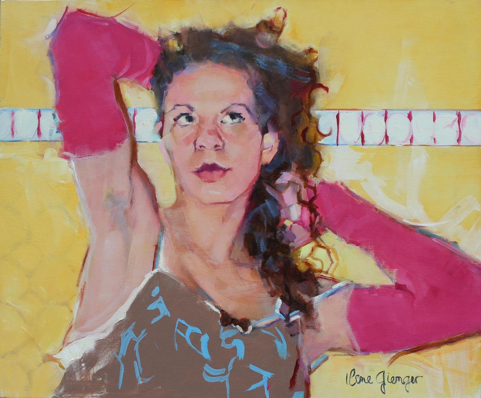 Gatsby by Ilene Gienger-Stanfield, oil on canvas