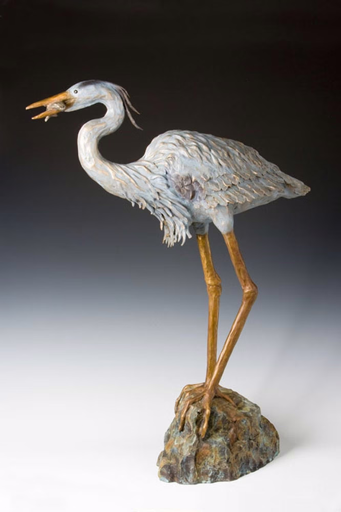 Heron by Barbara Duzan