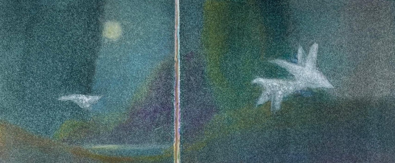 In Flight (Snow Geese) by Pamela Wachtler