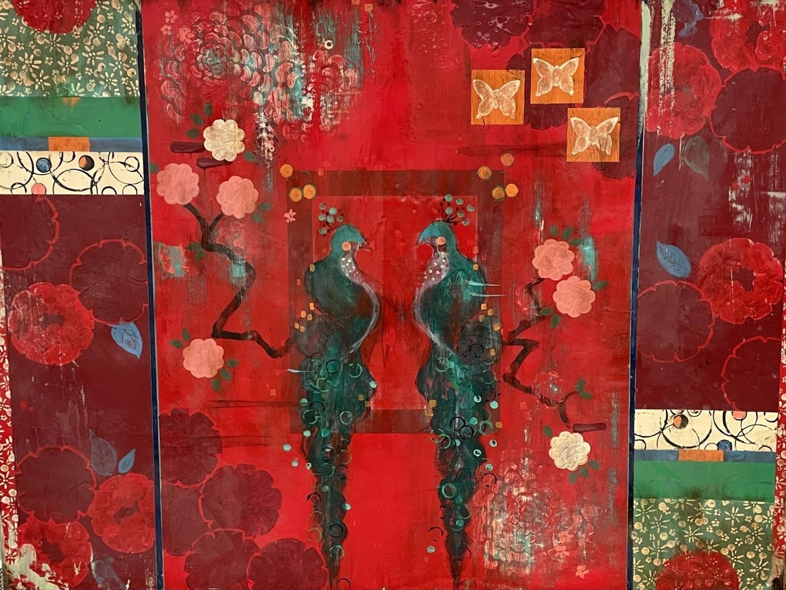 Dark Red Velvet And The Flicker Of Candles by Kathe Fraga