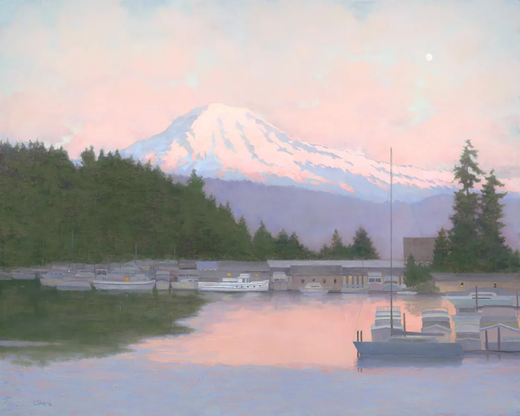 Mt. Rainier Alpenglow by Lolly Shera