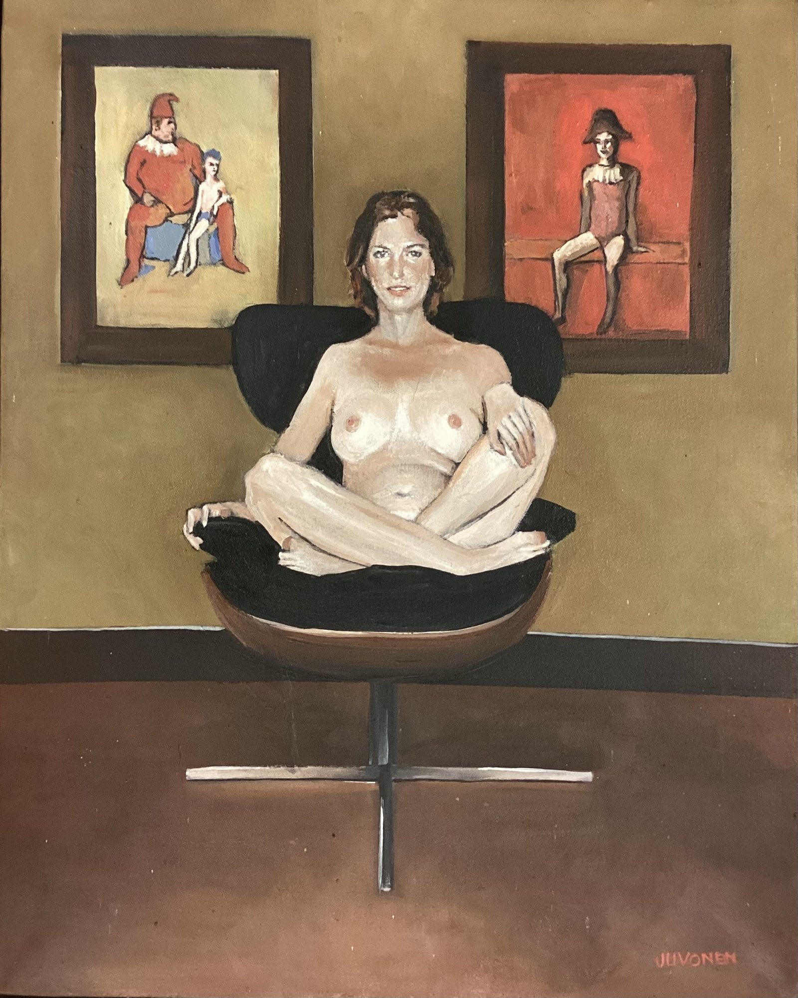 Nude With Two Picasso by Peter Juvonen