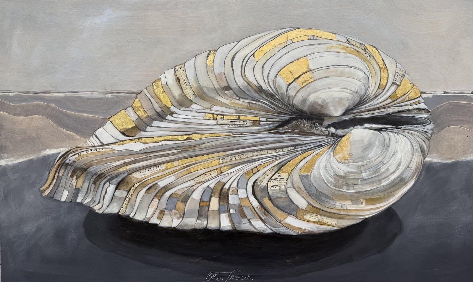 The Kiss (Geoduck Shells) by Britt Freda