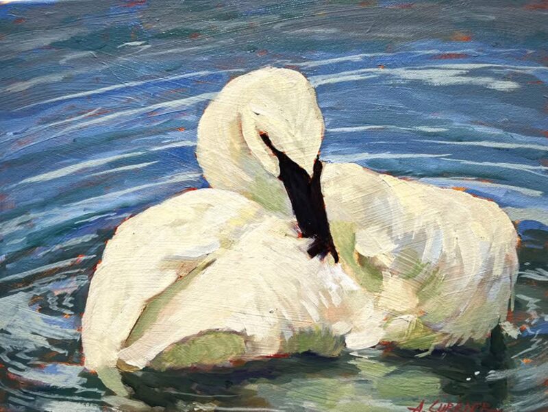 Preening by Alfred Currier