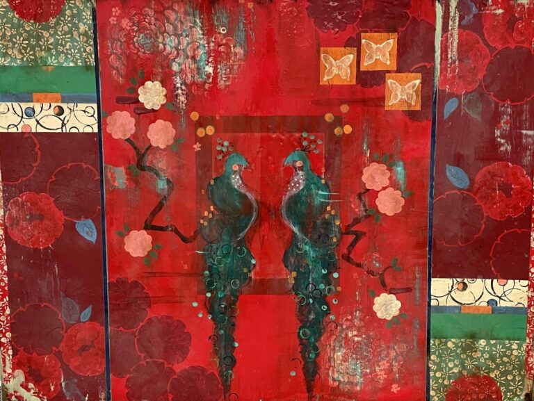 Dark Red Velvet And The Flicker Of Candles by Kathe Fraga