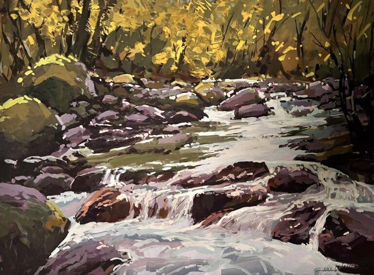 Autumn On The Sol Duc by Jane Wallis