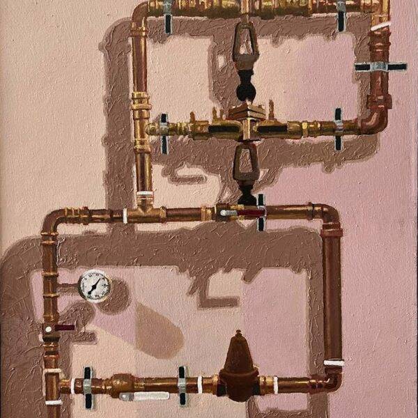 Copper Pipe and Meter