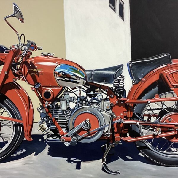 Moto Guzzi by Taralee Guild — Watercolor on Paper — JG Art Gallery