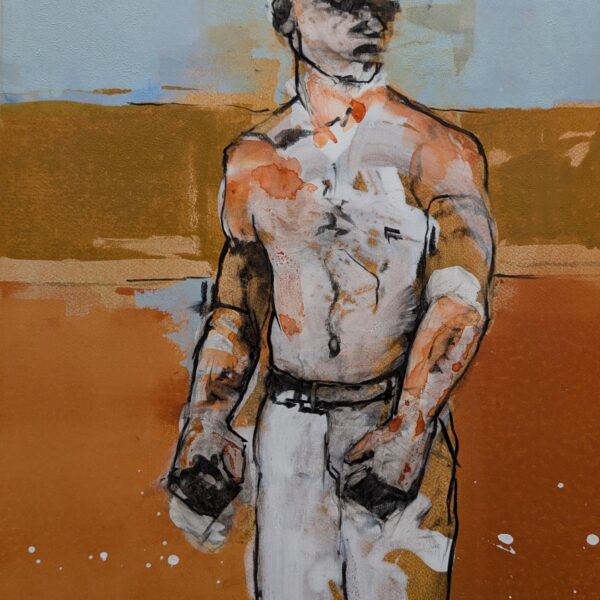 Out Of A Clear Blue Sky by Stephen MacFarlane — Mixed Media on Canvas — JG Art Gallery