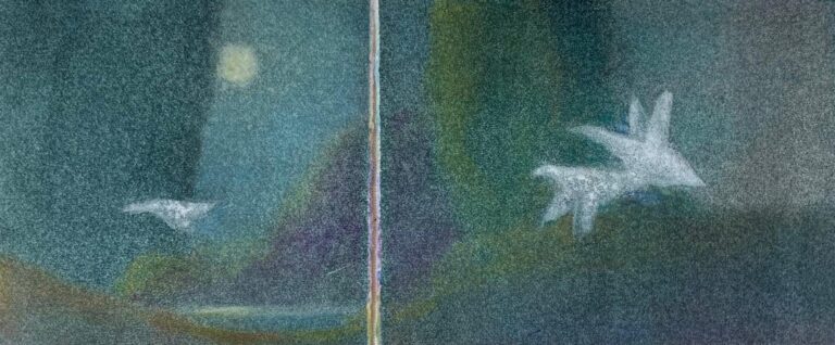 In Flight (Snow Geese) by Pamela Wachtler