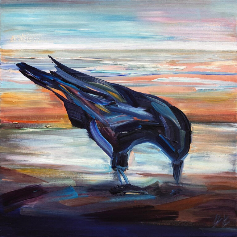 Beach Crow 2 by Brooke Borcherding