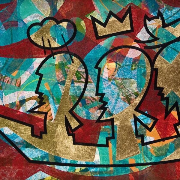 Invictus by Brian Fisher — Mixed Media with Gold Leaf and Acrylic — JG Art Gallery