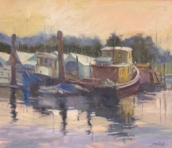 Poulsbo Morning At The Dock by Jane Wallis