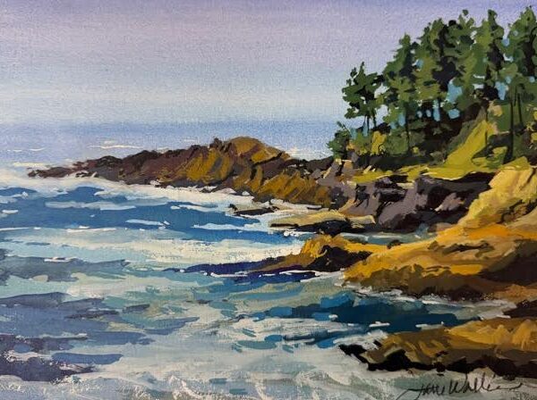 Coastal Surf by Jane Wallis — Oil on Canvas — JG Art Gallery